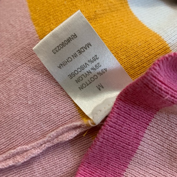 LA Hearts Stripe Sweater Tank Top size medium cropped - Picture 3 of 3